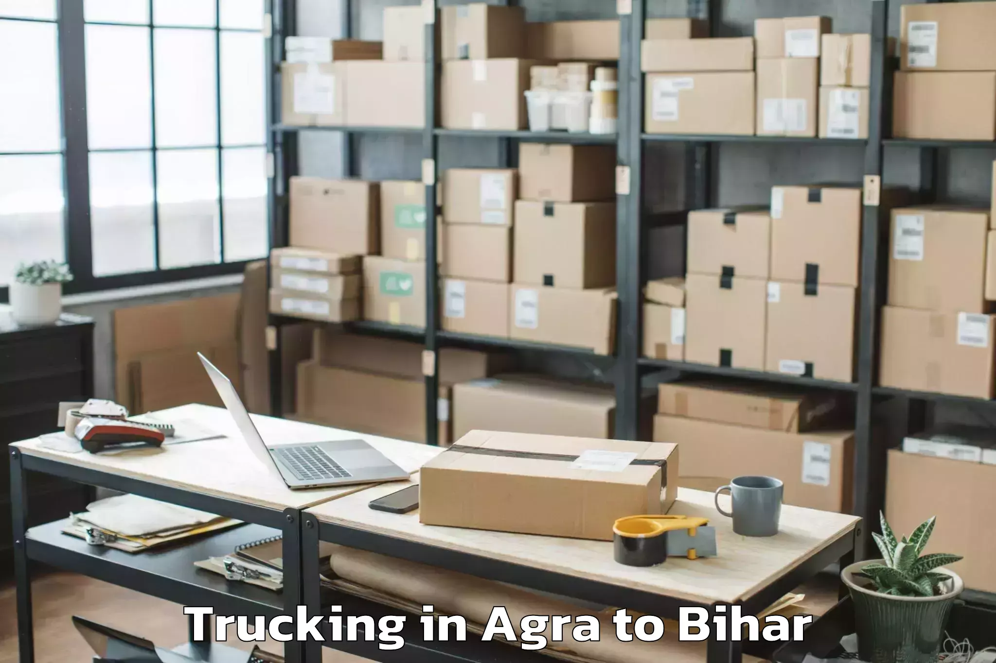 Professional Agra to Daraundha Trucking